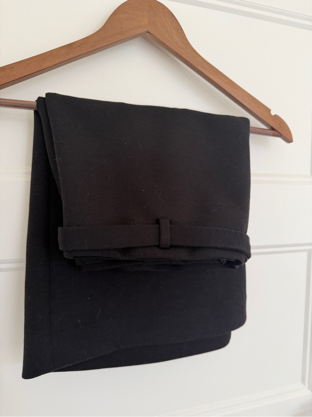 Ann Taylor Belted Skirt in Black